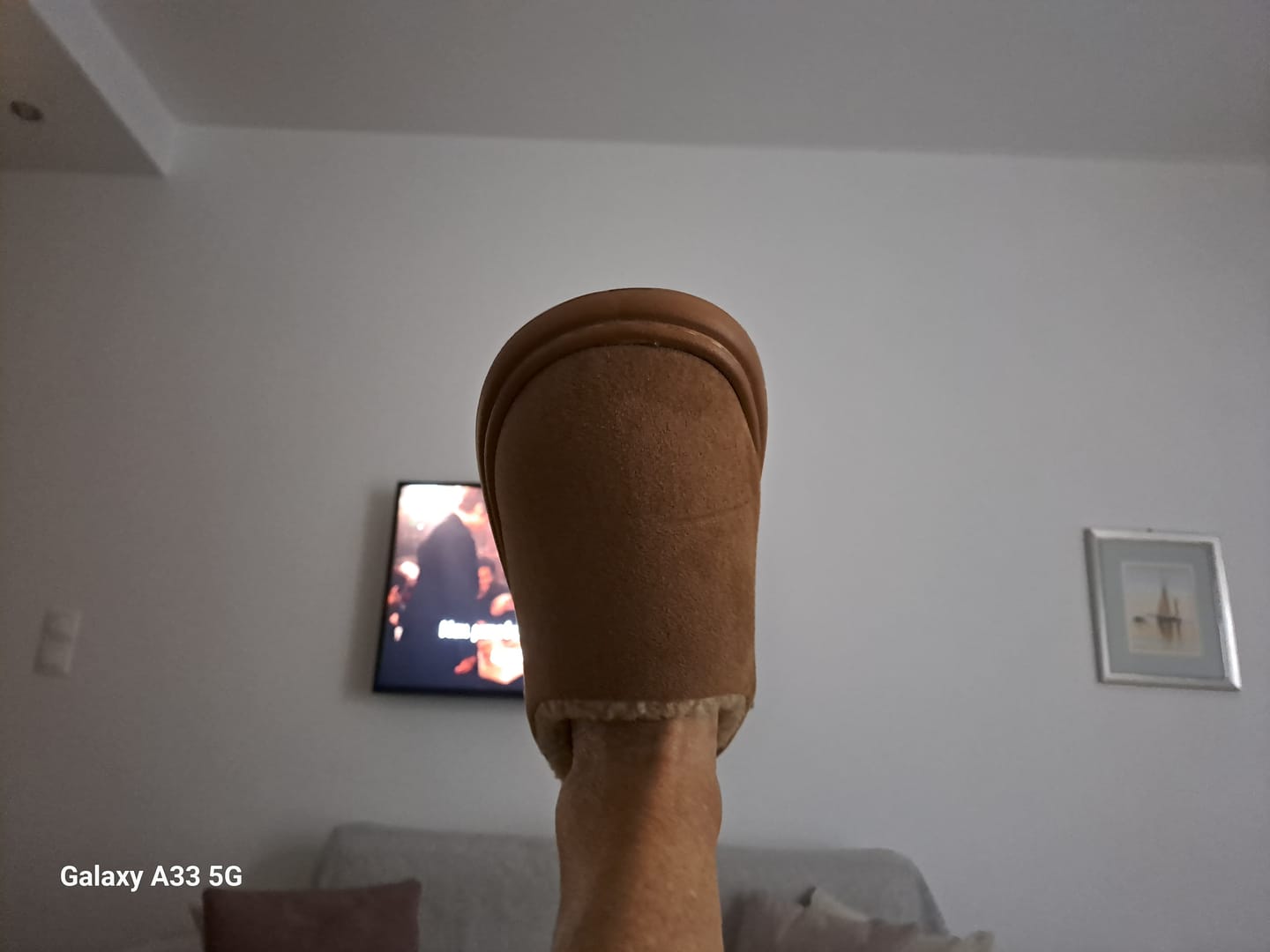Customer photo review of Josy Timeless Plush Slippers