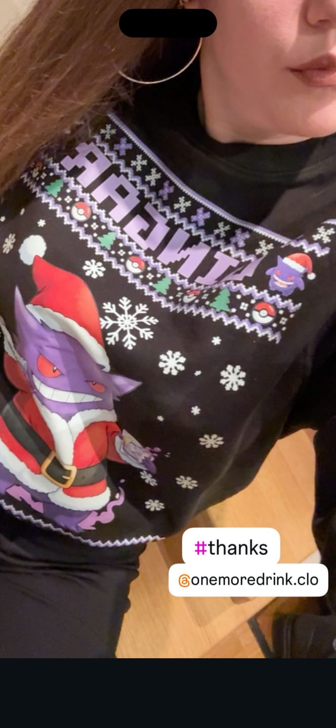 Customer photo review of Gingar- Christmas Sweatshirt