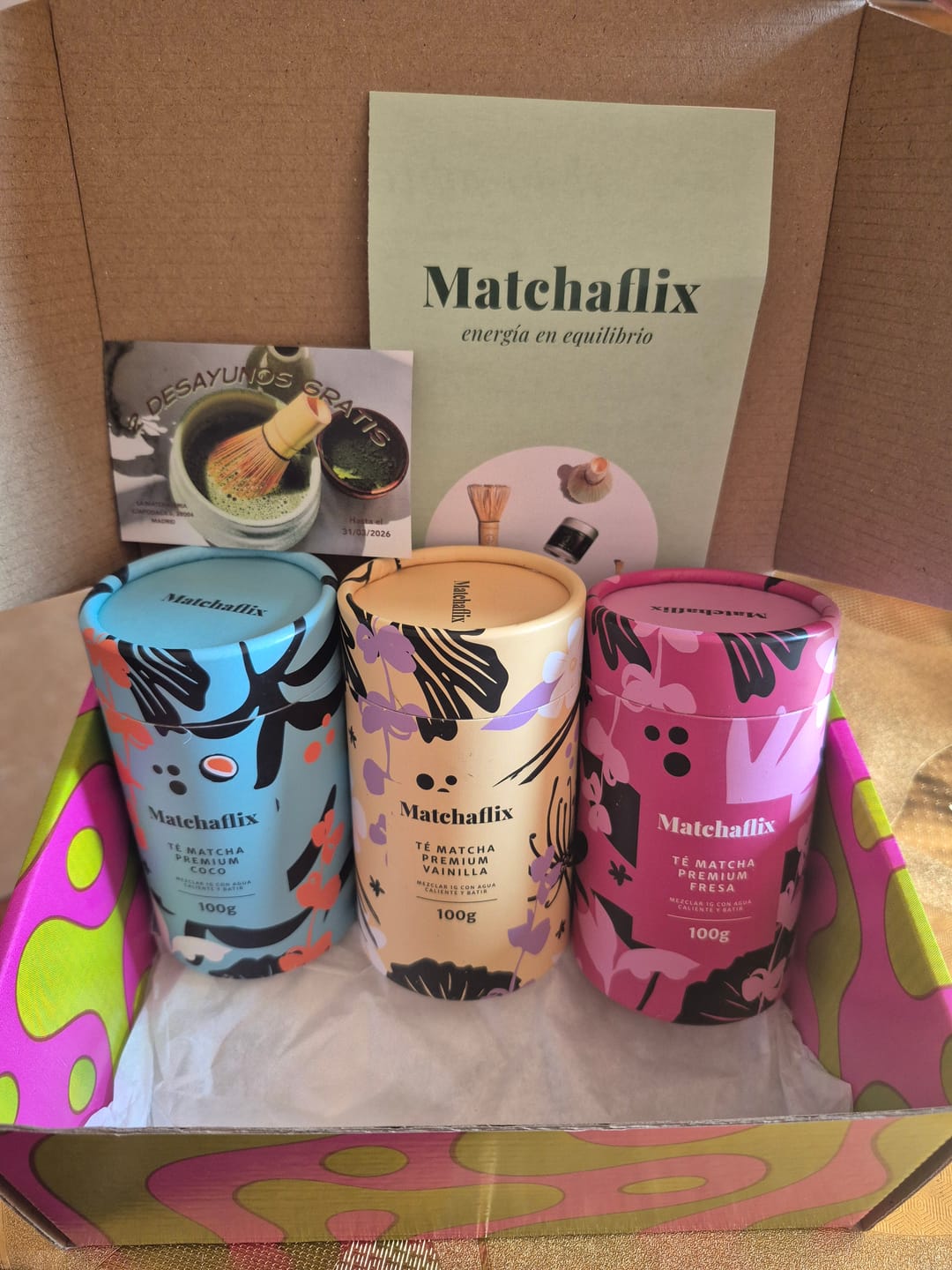 Customer photo review of Té Matcha Premium Fresa