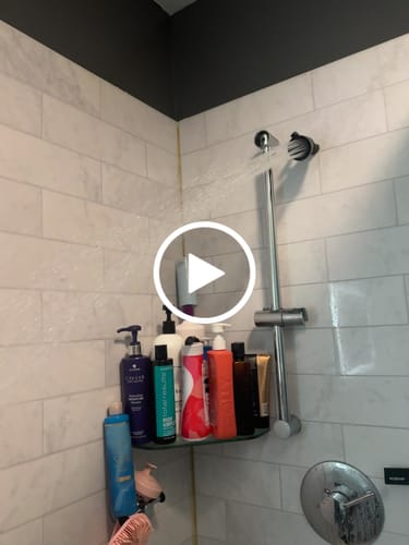 Customer video review of 1-Handle Valve and Trim Shower System with 2 Inch High Pressure Shower Head