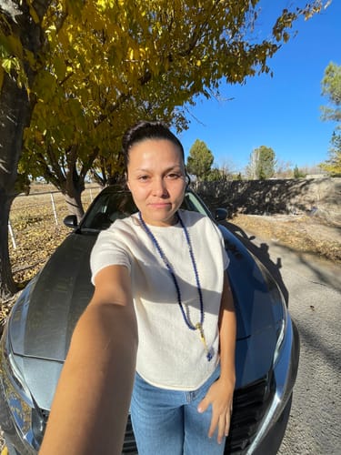 Customer photo review of Lapis Lazuli Third Eye Mala