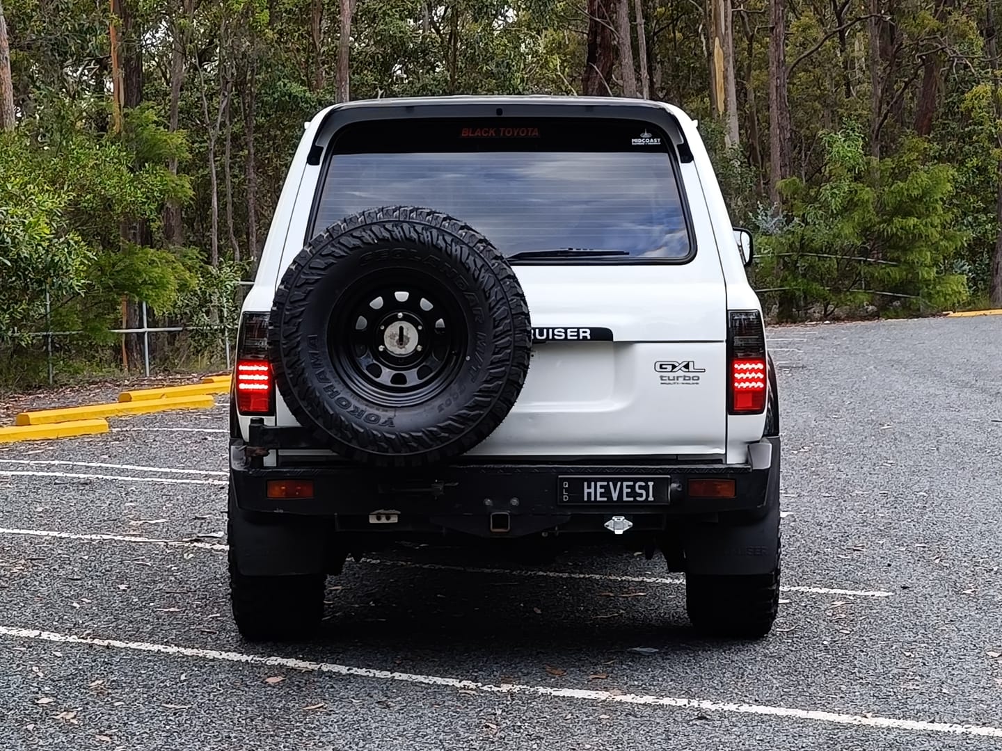Customer photo review of Half Smoked LED Tail Lights for 80 Series LandCruiser
