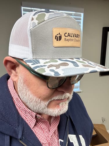 Customer photo review of Custom Leather Patch Hats SA7AGE - Lost Hat Co.
