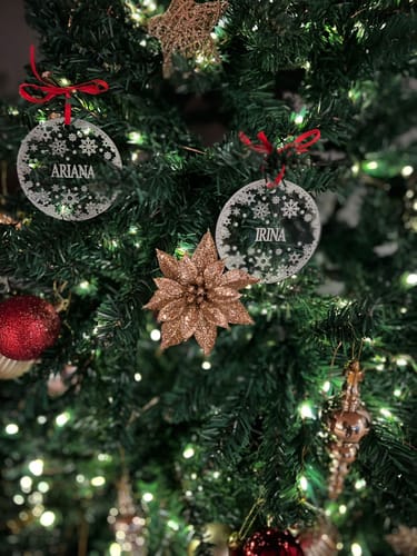 Customer photo review of Weihnachtsdeko mit Schneeflocken