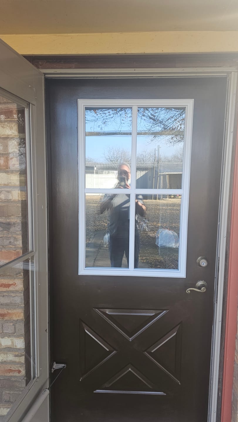 Customer photo review of Clear 4 Lite Glass and Frame Kit (Half Lite)
