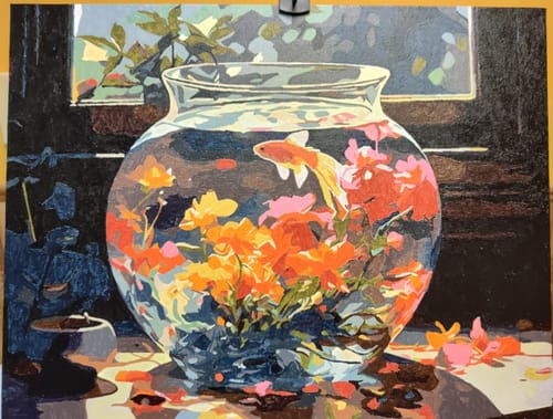 Customer photo review of Custom Landscape Paint By Numbers