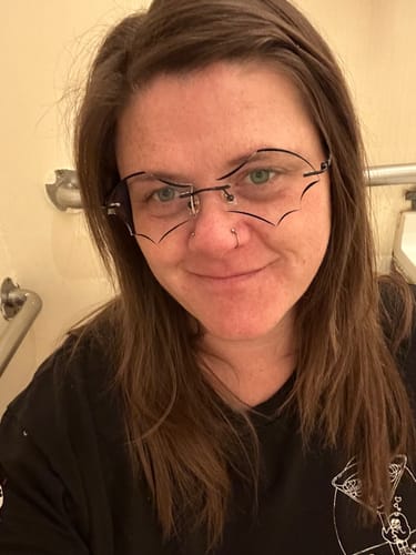 Customer photo review of Batty Eyeglasses