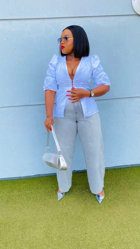Customer photo review of Mabontle 10 inch 5x5 Vietnamese SDD Bone Straight Wig