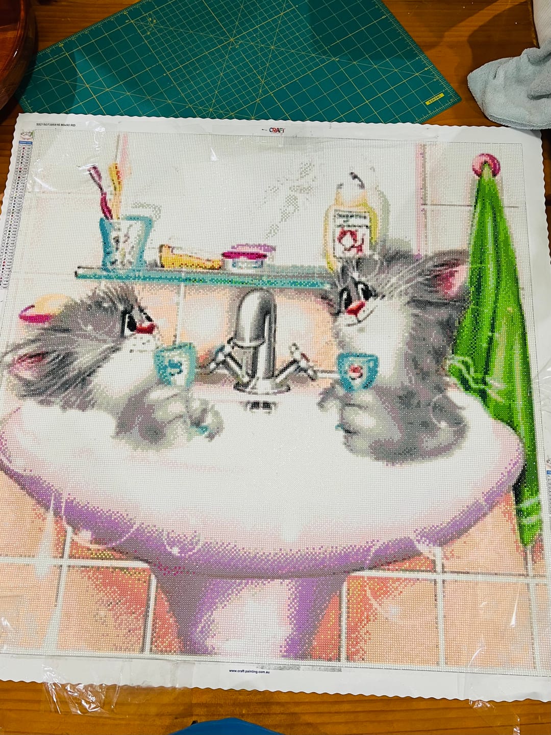 Customer photo review of Mickey and Minnie Disney - Full Drill diamond painting