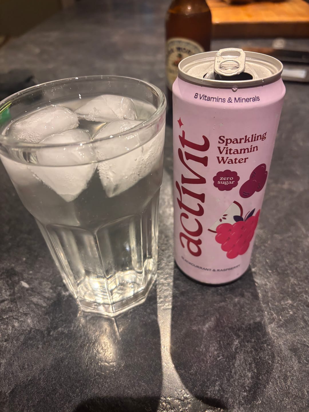 Customer photo review of Activit Blackcurrant & Raspberry - 330ml Cans