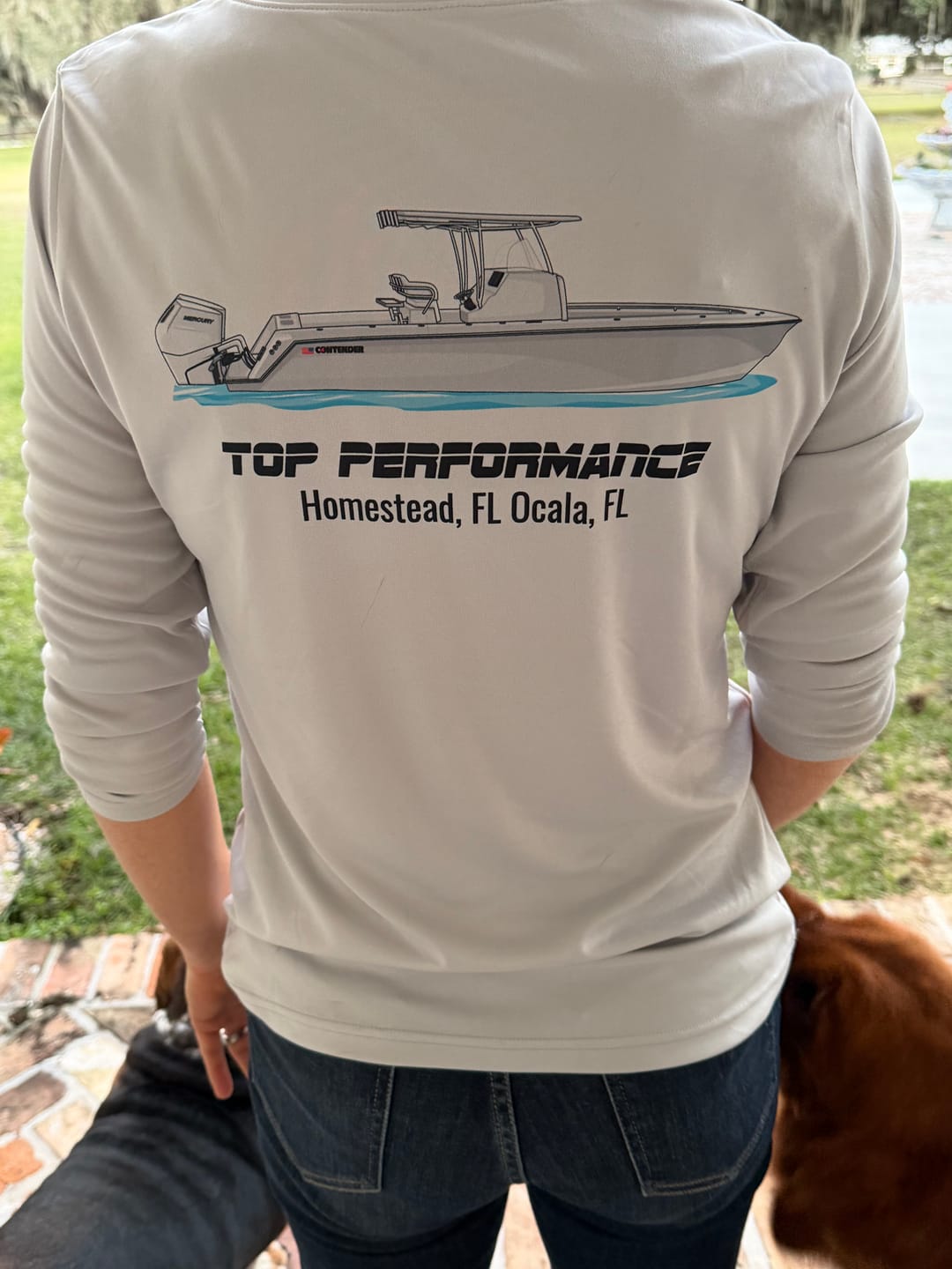Customer photo review of Custom Dri-Fit Fishing Hoodies