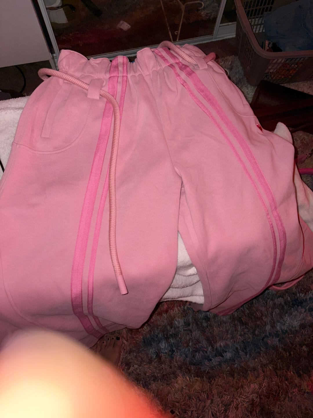 Customer photo review of Aelfric Eden Stripe Super Baggy Barrel Sweatpants