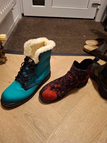 Customer photo review of Enchanted Emerald Winter Boots