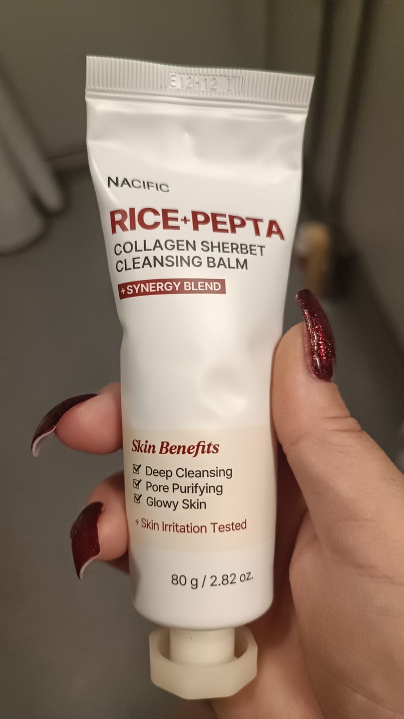 Customer photo review of NACIFIC Rice Pepta Collagen Sherbet Cleansing Balm (80g) - Oljerens