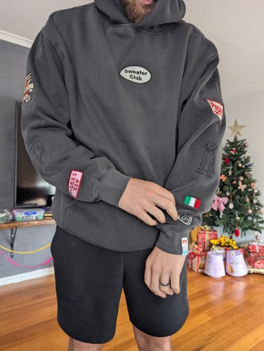 Customer photo review of Custom Flaming Heart Tattoo Hoodies