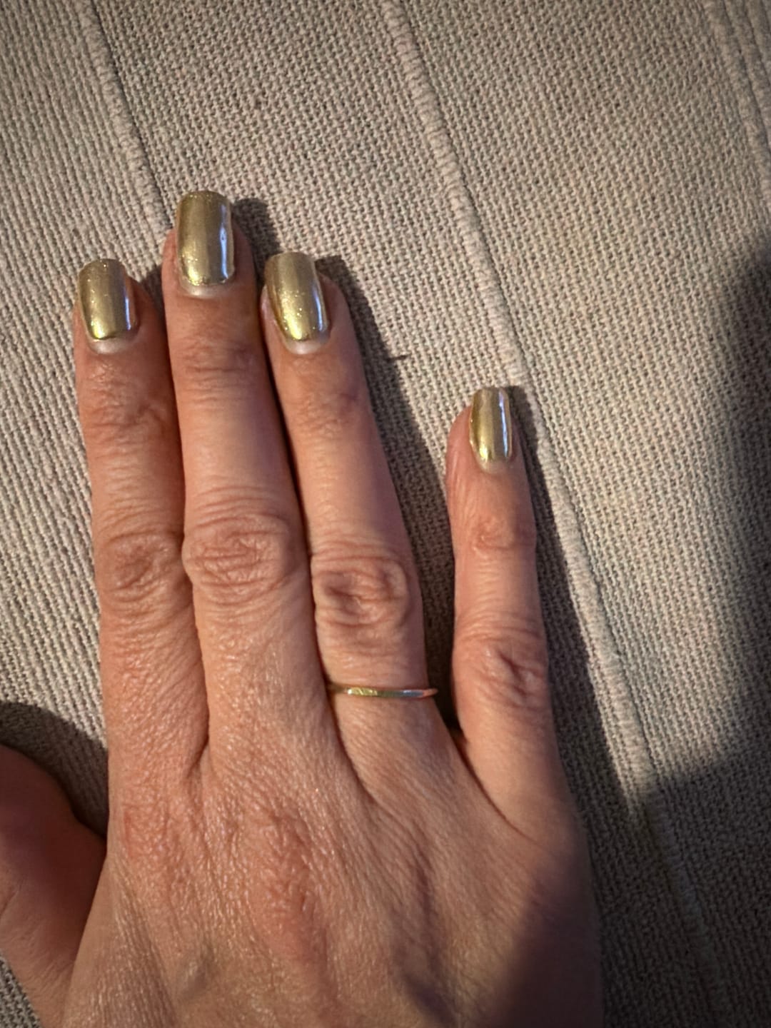 Customer photo review of 14K Gold Stacking Ring