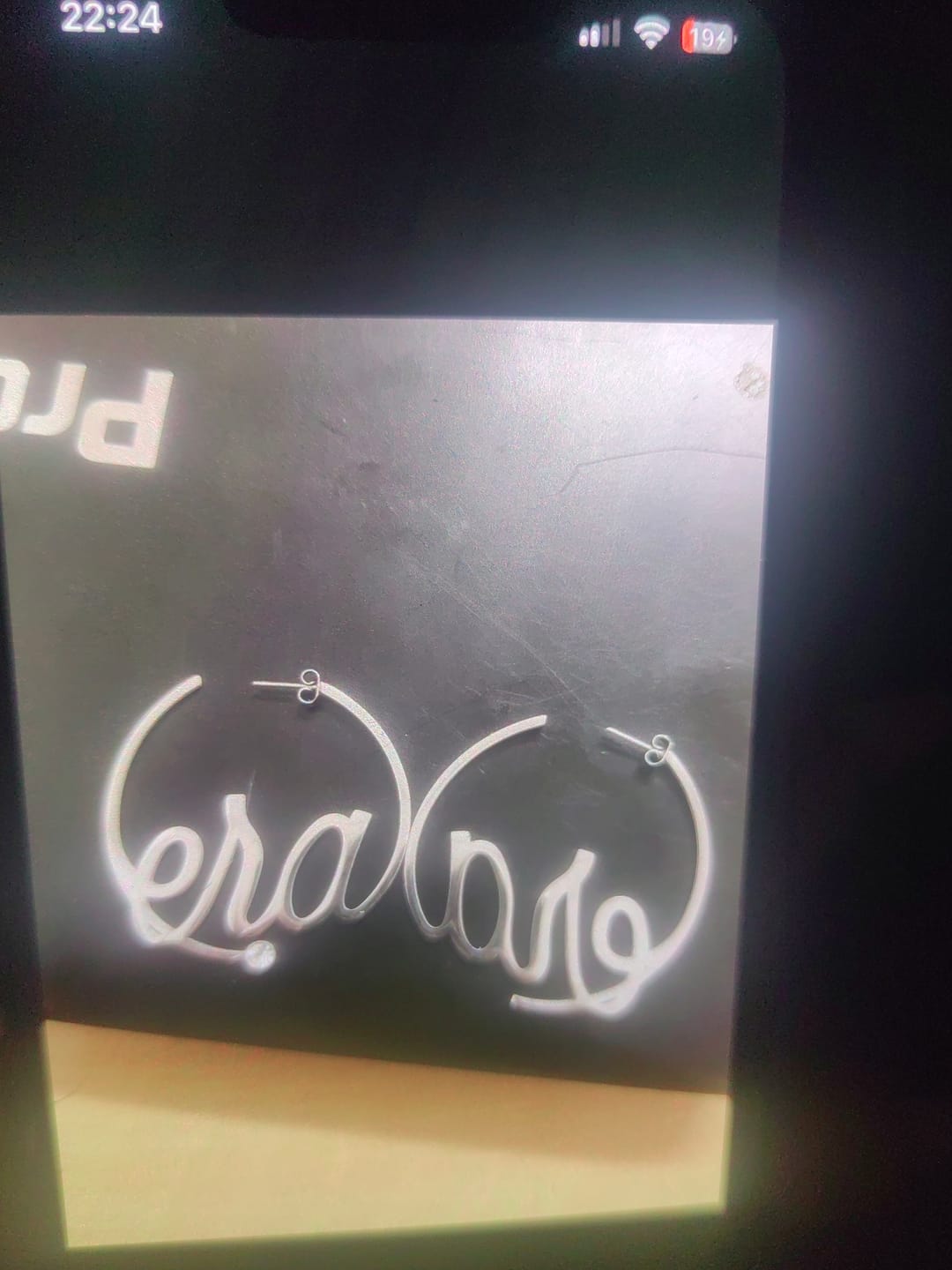 Customer photo review of Silver Era Logo Hoops