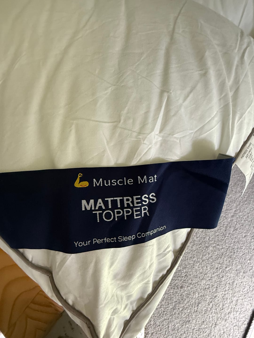Customer photo review of Muscle Mat Luxury Mattress Topper
