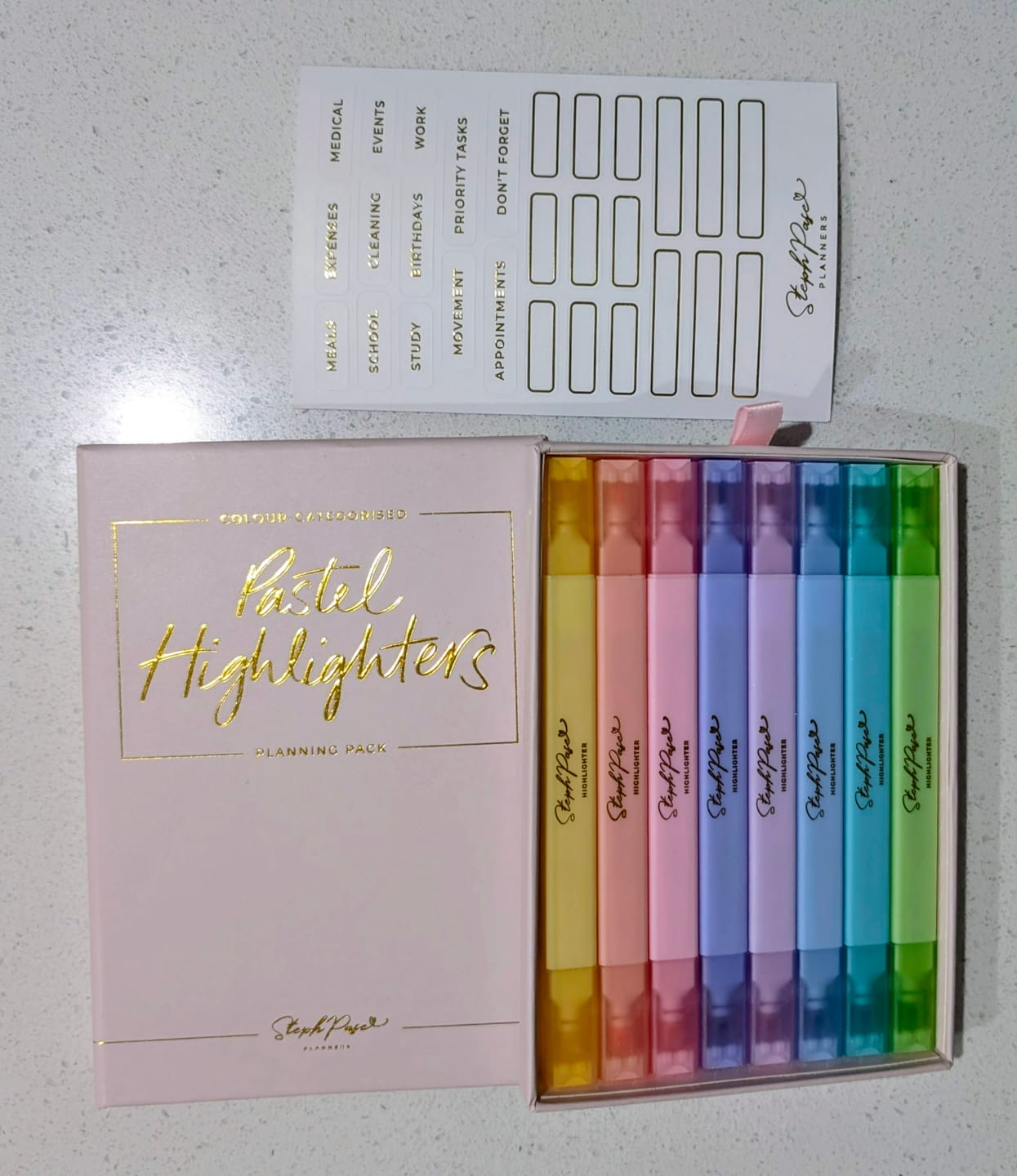 Customer photo review of Pastel Highlighters - Planning Pack