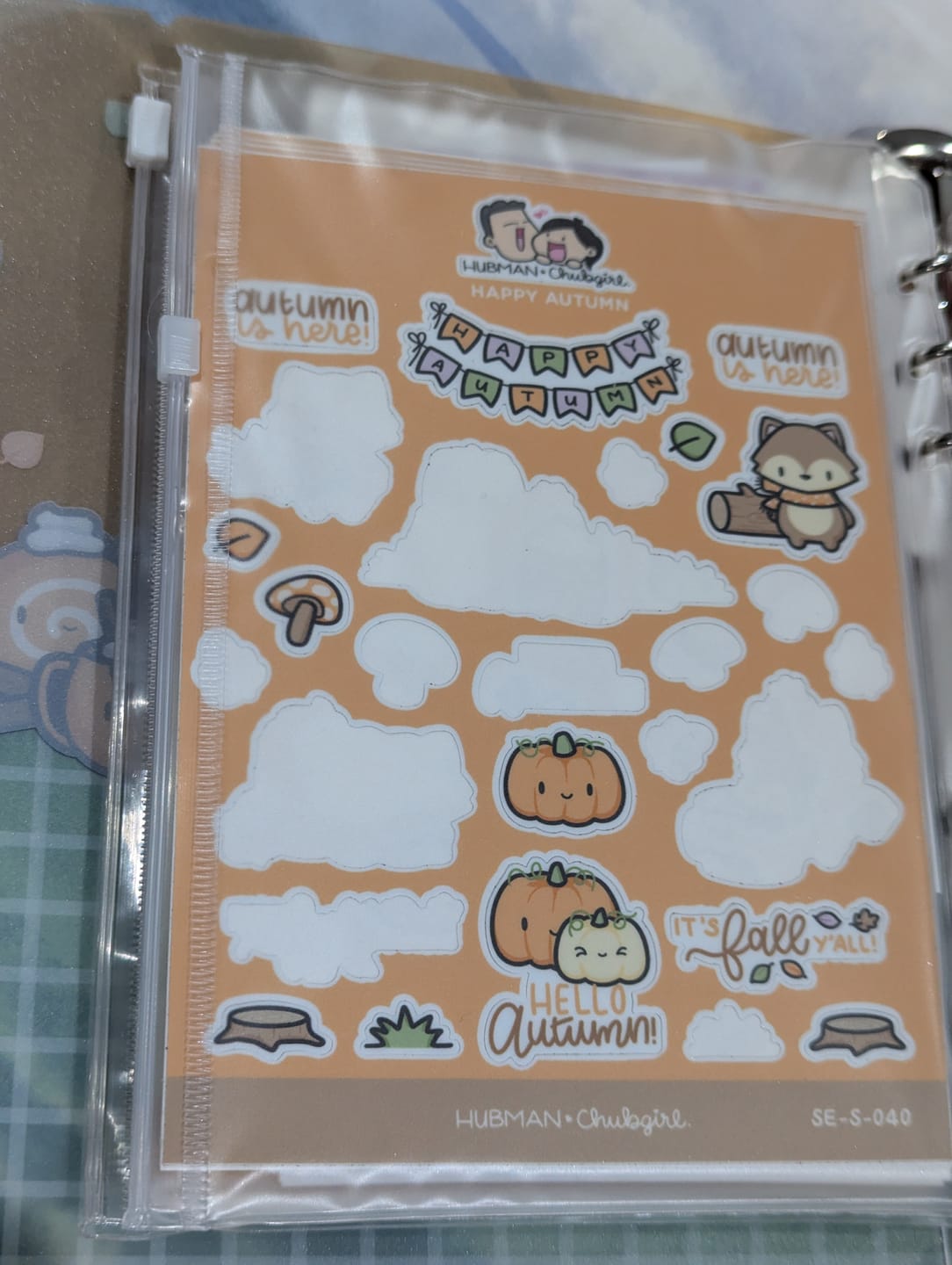 Customer photo review of Autumn Foxes Sticker Set