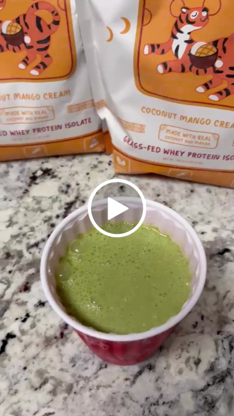 Customer video review of Matcha Latte Whey Protein