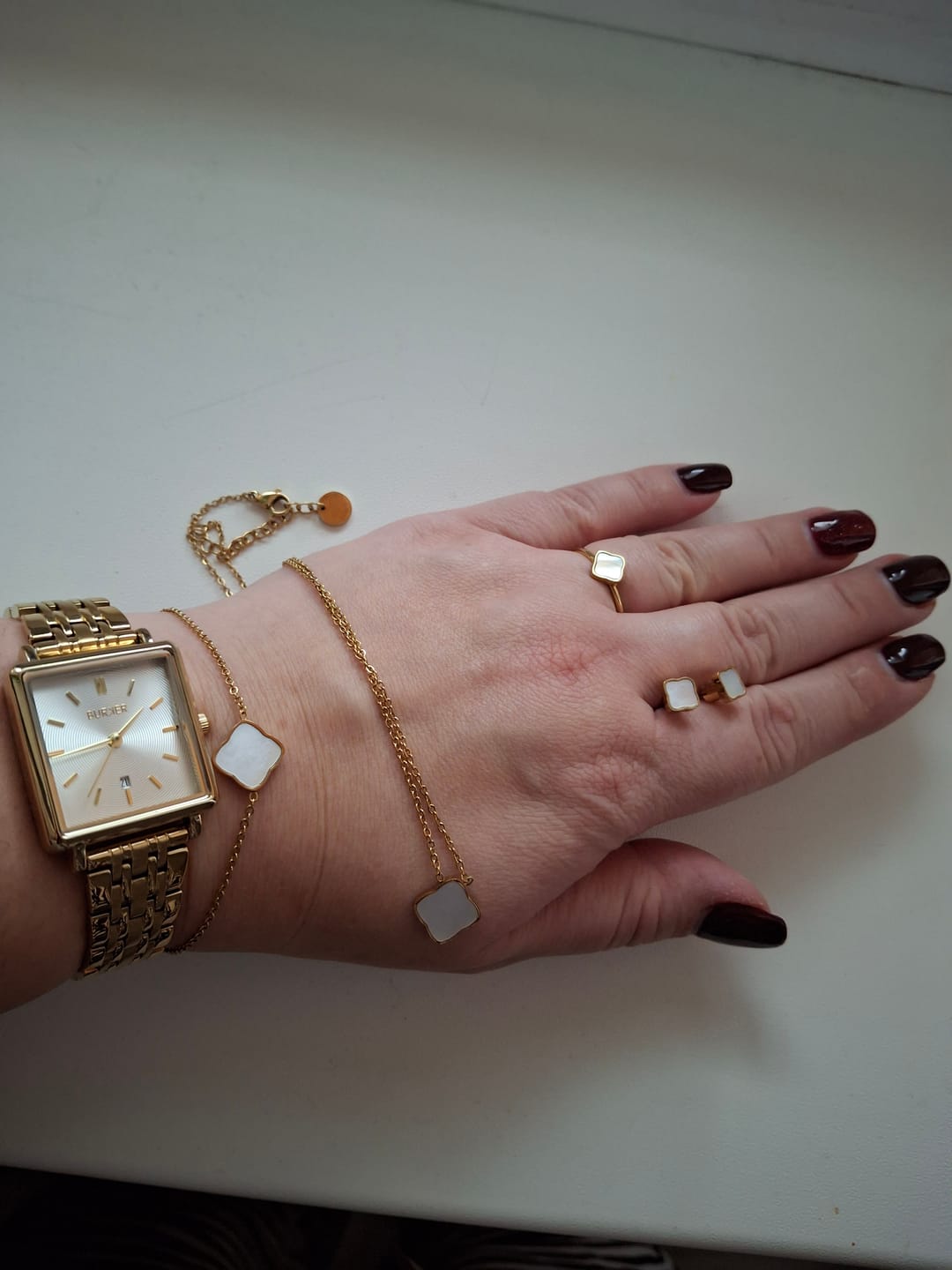 Customer photo review of Flora Gold White Set