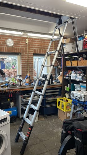 Customer photo review of Telescopic Loft Ladder 2.30m - 2.70m