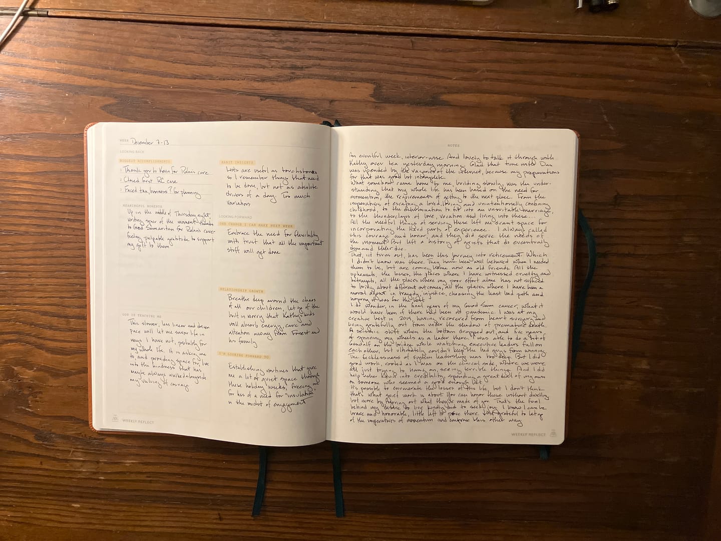 Customer photo review of Monk Manual™ Weekly Planner