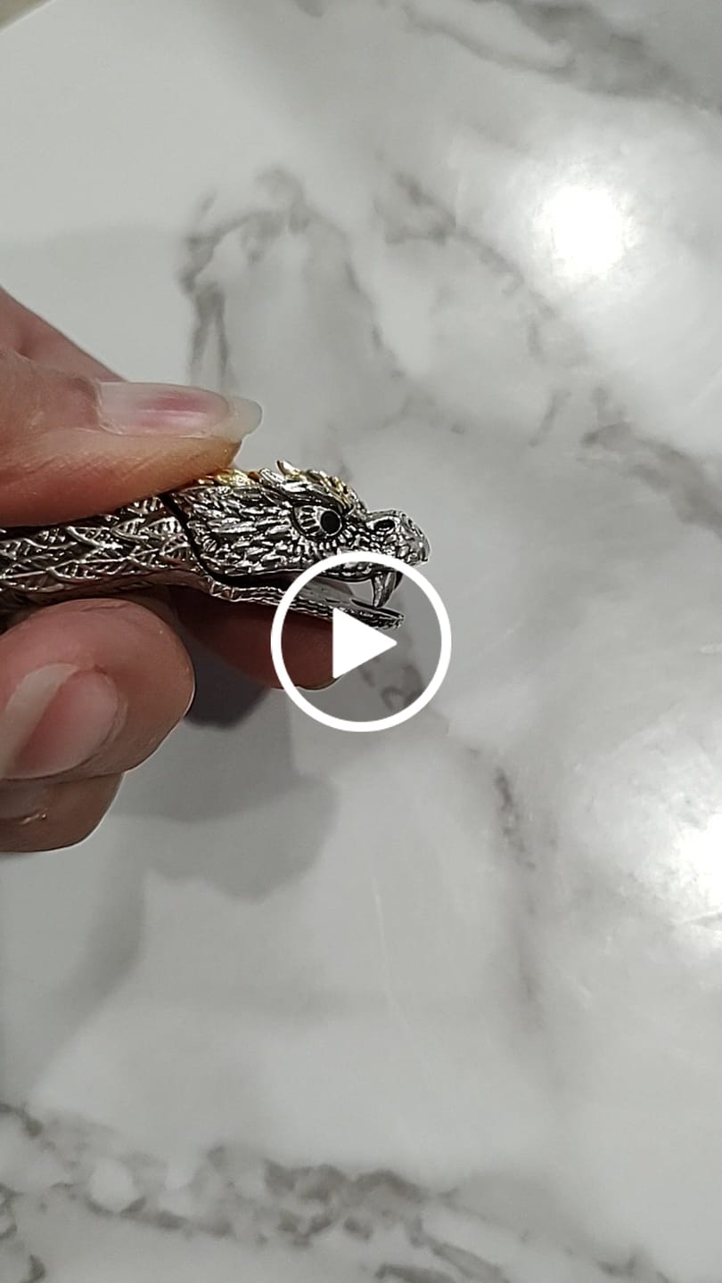 Customer video review of JÖRMUNGANDR - The World Serpent Bracelet | Handcrafted Stainless Steel Viking Jewelry