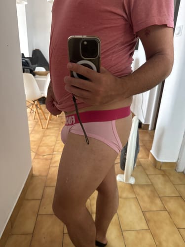 Customer photo review of PINK BUBBLE BUTT JOCKSTRAP