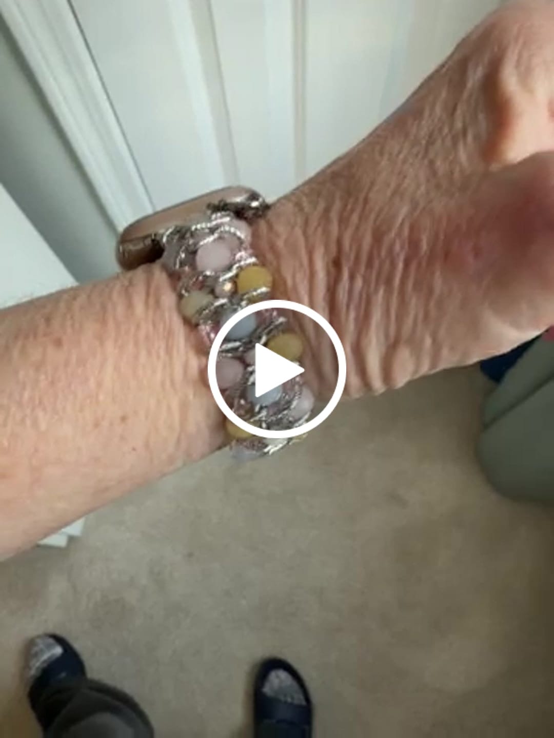 Customer video review of Moonkissed Astral Glow Braided Apple Watch Strap