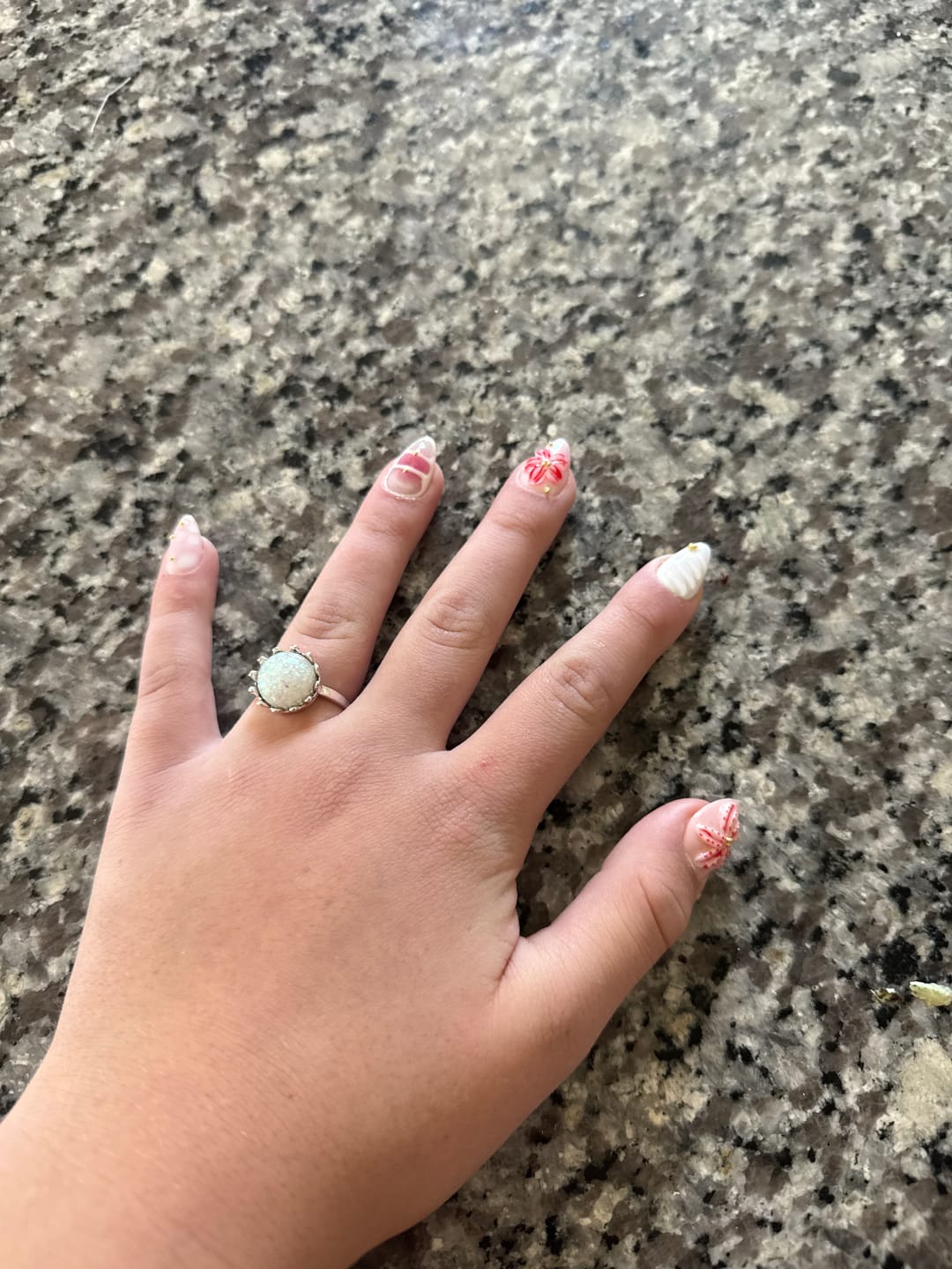 Customer photo review of 3D white french style square set