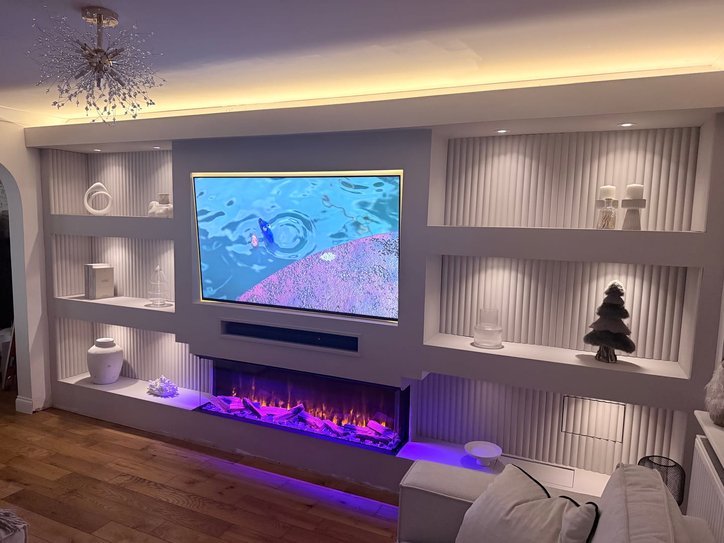 Customer photo review of Paintable MDF Wall Panel 240cm x 60cm