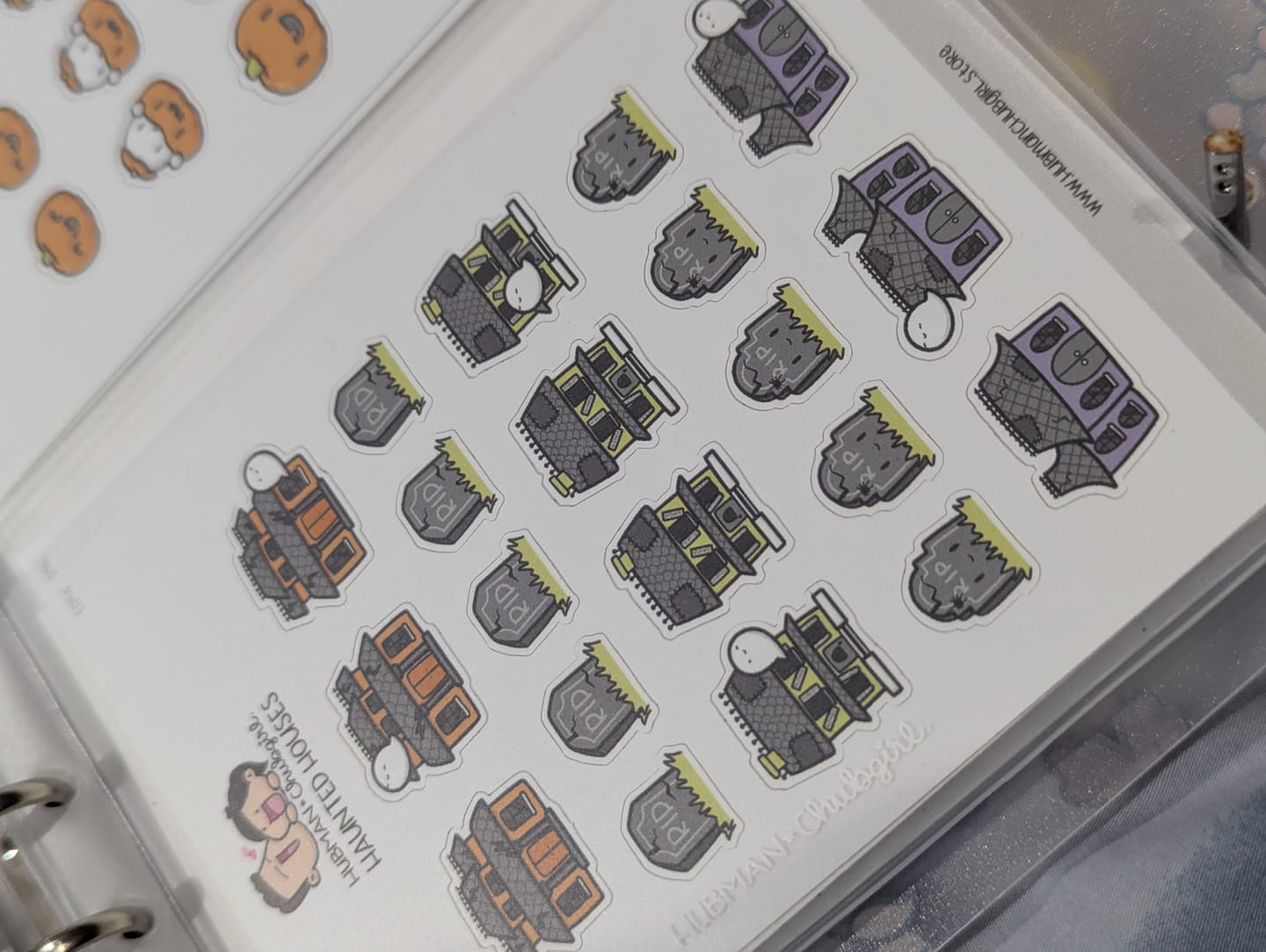 Customer photo review of Haunted Houses Planner Stickers
