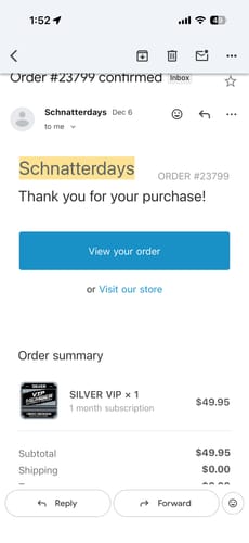 Customer photo review of SILVER VIP