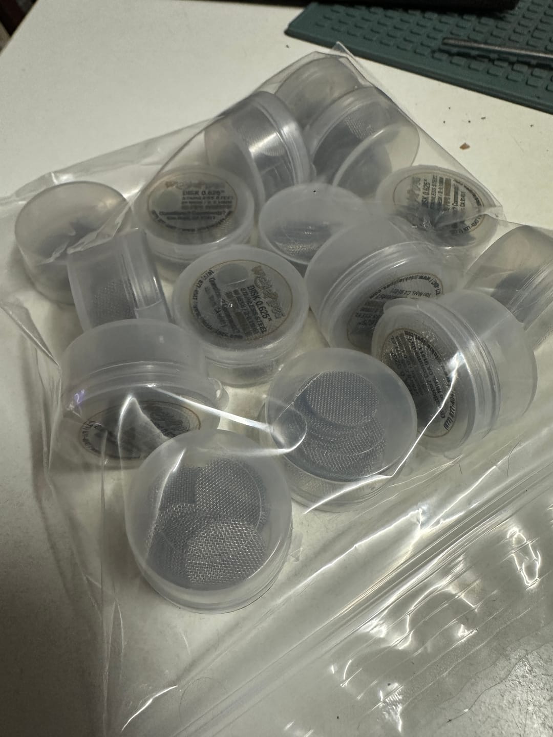 Customer photo review of WickieScreens - 0.625 Inch Stainless Steel Screens - 30 Pack