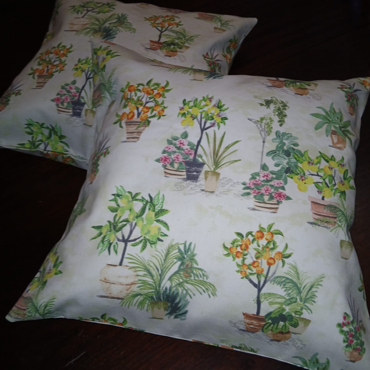 Customer photo review of Garden Pots Cotton Furnishing Fabric