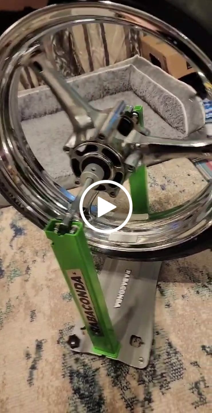 Customer video review of Motorcycle Wheel Balancer