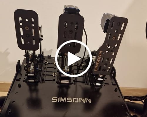 Customer video review of Simsonn Plus X Racing Simulation Pedal with Haptic Reactor Optional