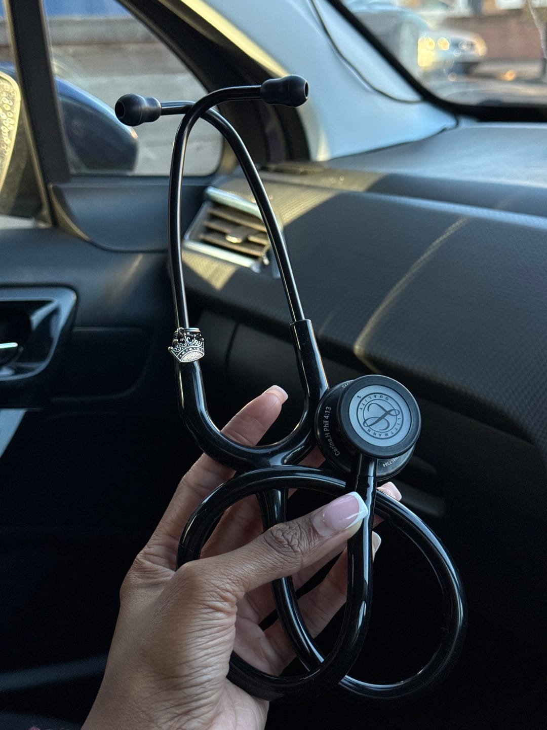 Customer photo review of Littmann Classic III Monitoring Stethoscope: Black and Smoke 5811