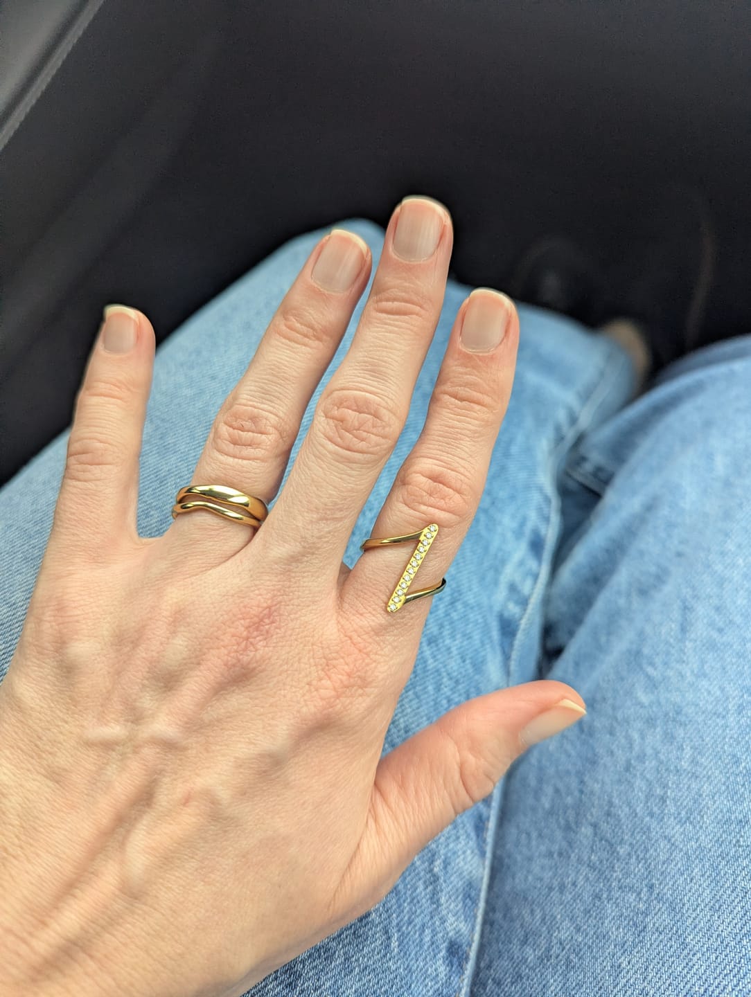 Customer photo review of Mila Twisted Gold Ring