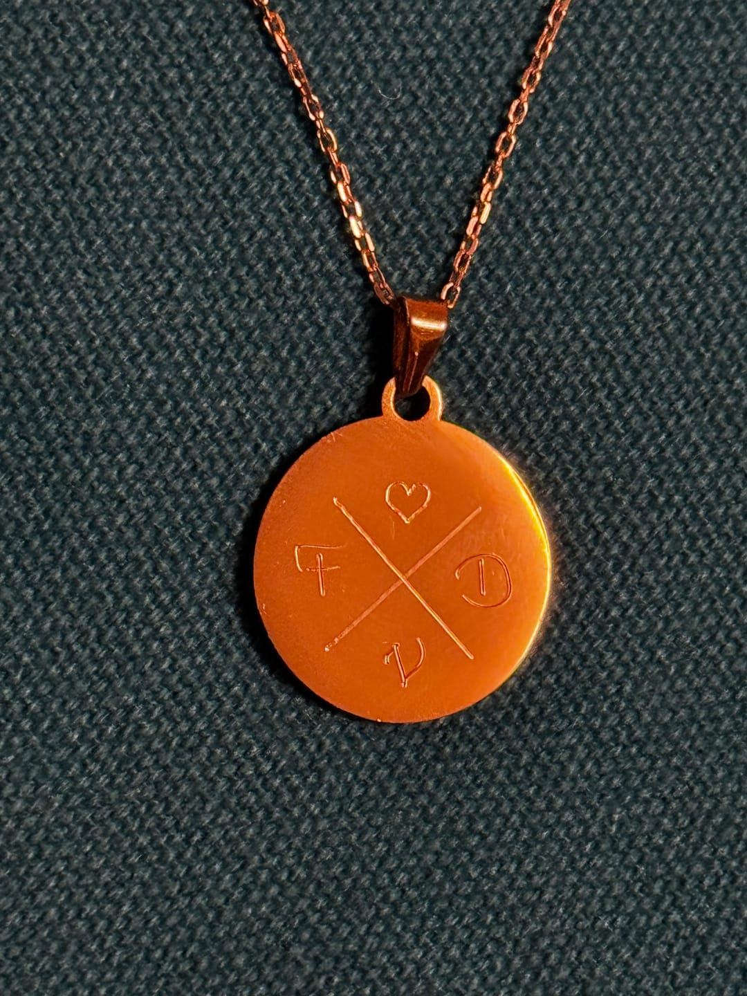 Customer photo review of Halskette Initialen