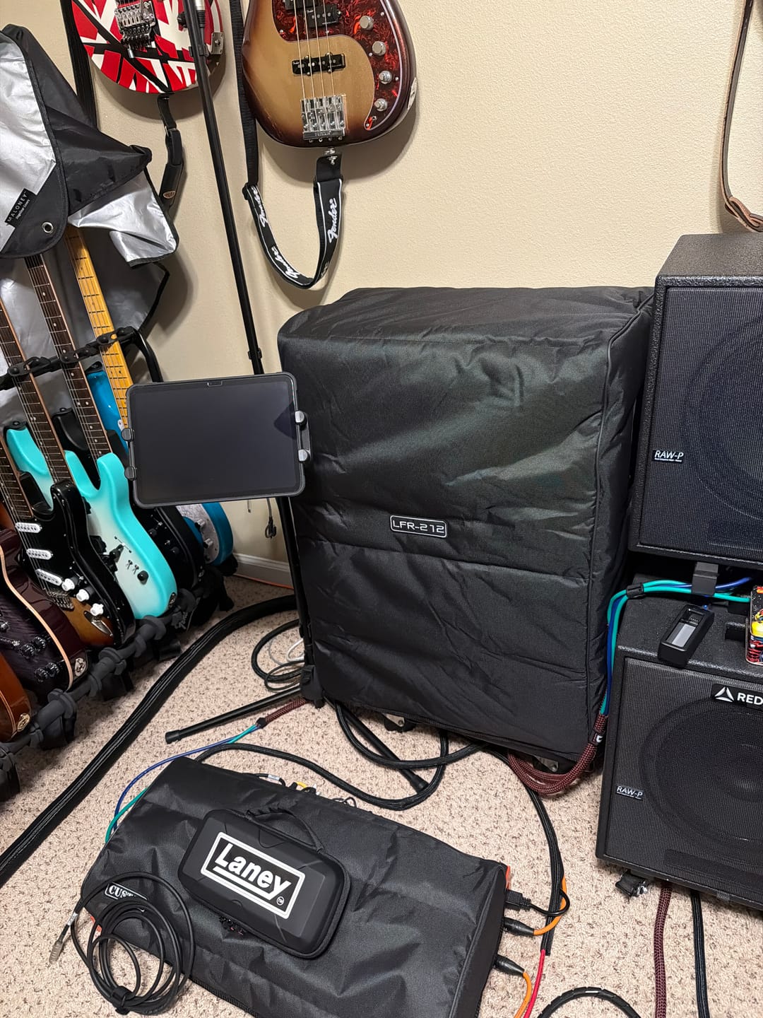 Customer photo review of Custom padded cover for LANEY LFR-212 Extension Cabinet LFR 2x12"