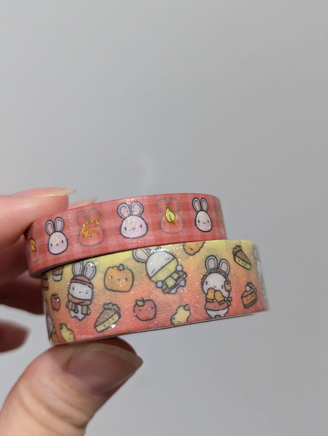 Customer photo review of Autumn Bunnies Washi Tapes (Set of 2)