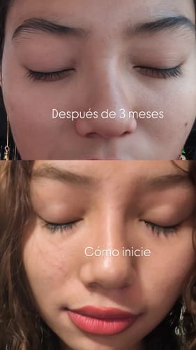 Customer photo review of Suero para pestañas y cejas