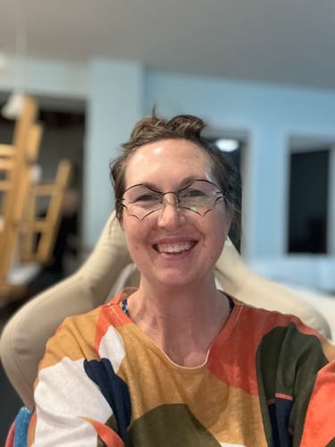 Customer photo review of Batty Eyeglasses