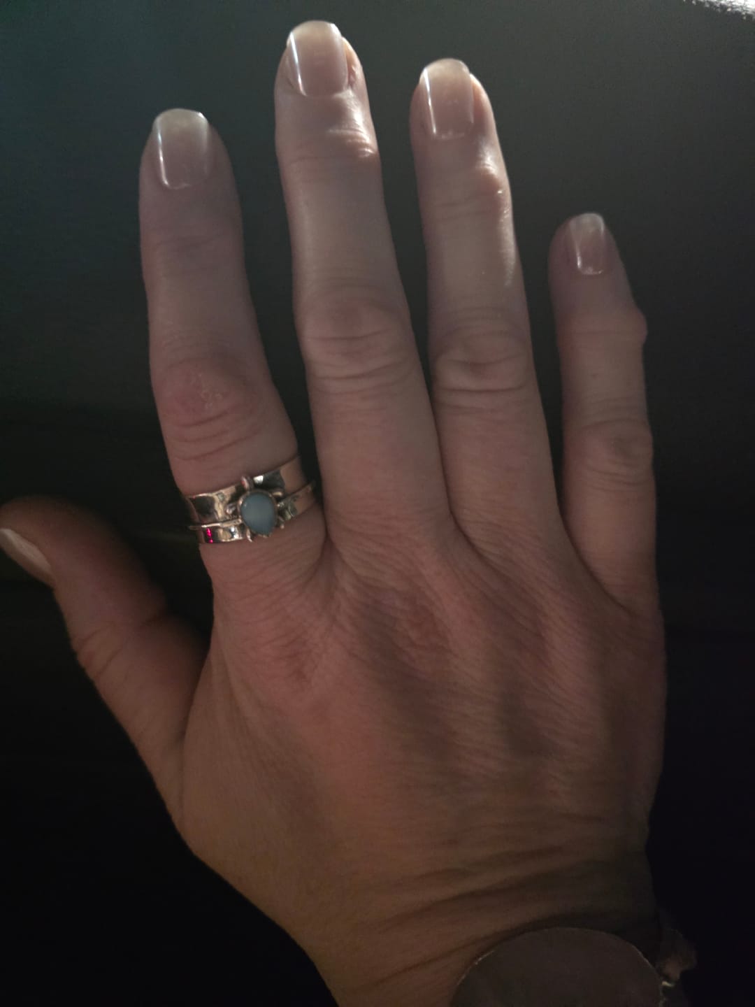 Customer photo review of Turtle Larimar Fidget Ring