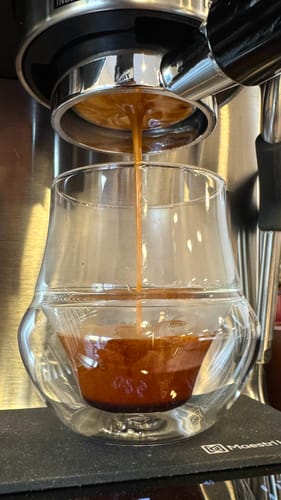 Customer photo review of PROPEL Espresso Glass Set