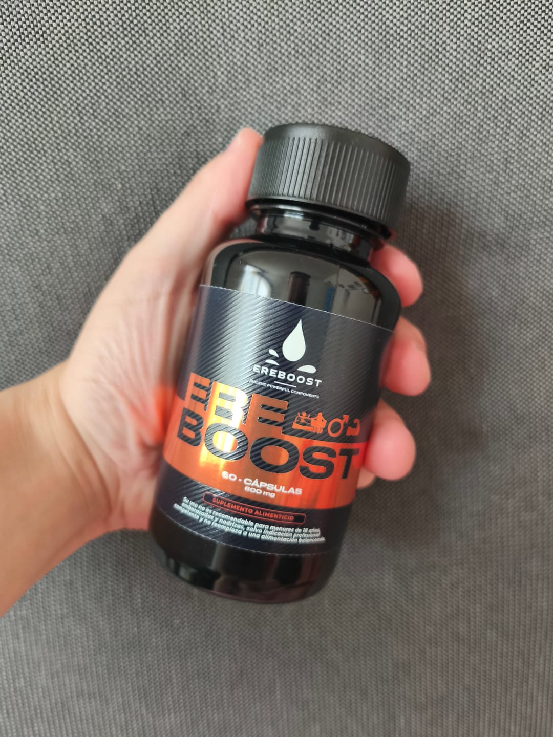 Customer photo review of EREBOOST | 60 Cápsulas