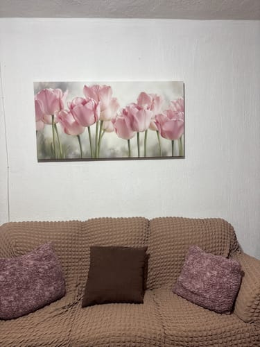 Customer photo review of Carved Pink Tulips